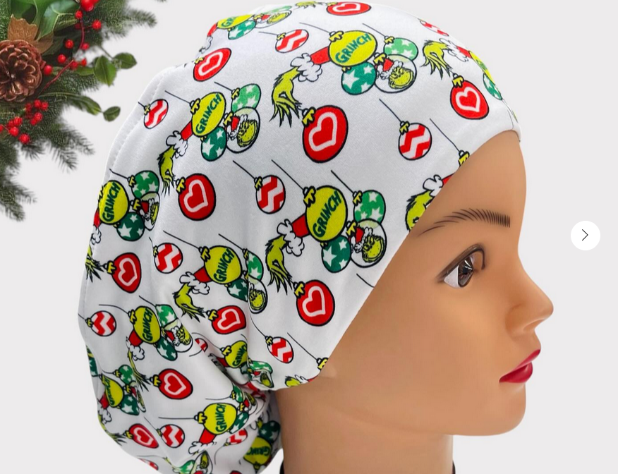Grinch Euro Scrub Cap