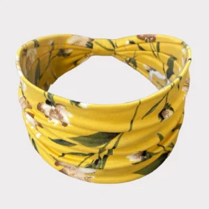 Floral Knotted Headband, Wide Headband