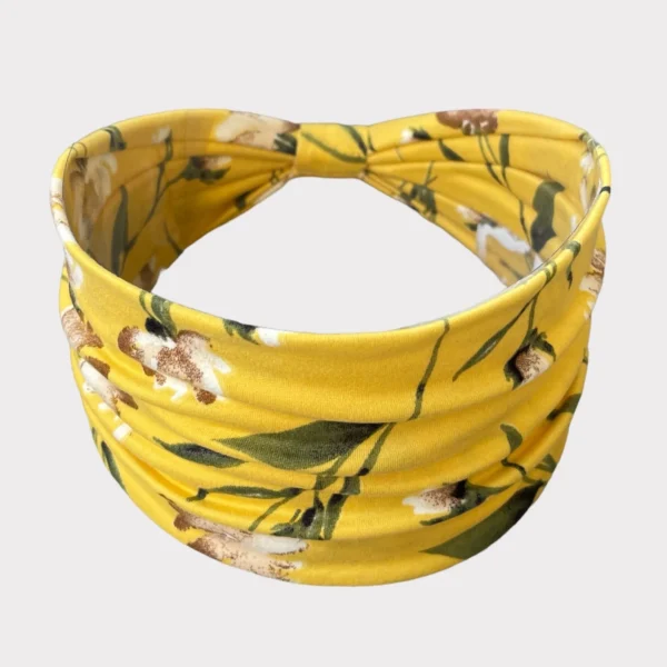 Floral Knotted Headband, Wide Headband