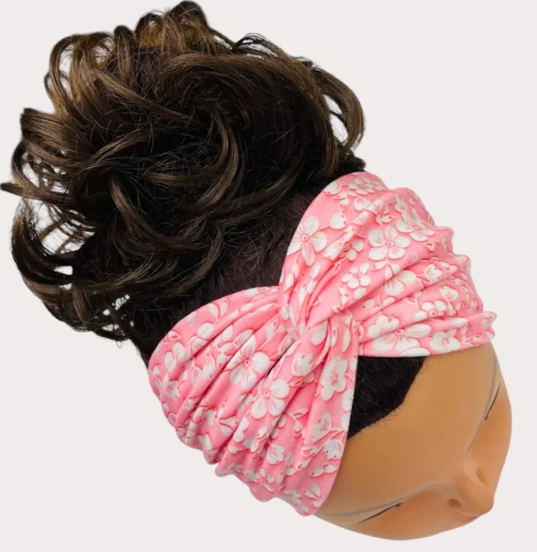 Floral Turban Headband, Twisted Headband,